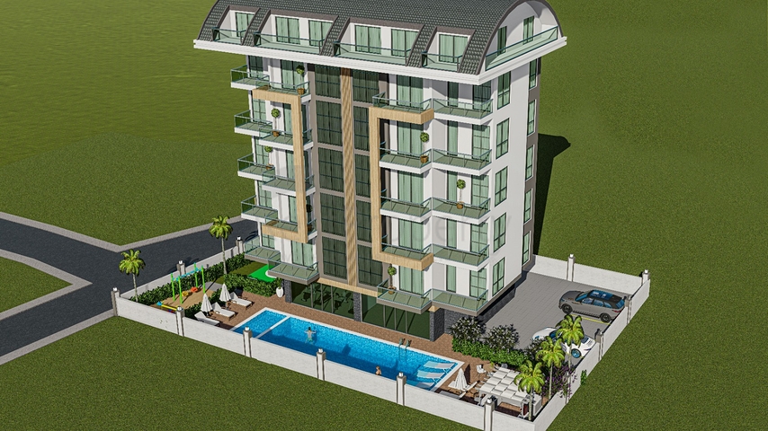 شقق بالاقساط ضمن مجمع قيد الانشاء - في افسلار / الانيا 