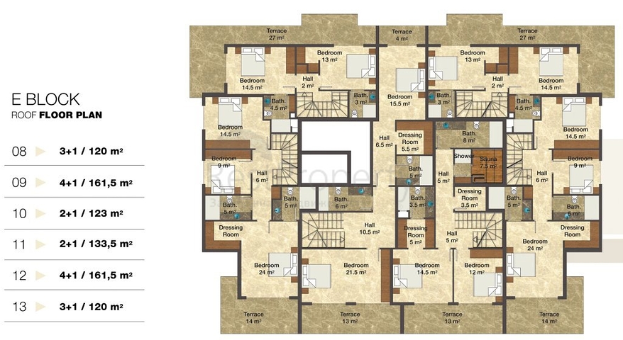 مجمع عصري بخيارات متعددة في ألانيا 