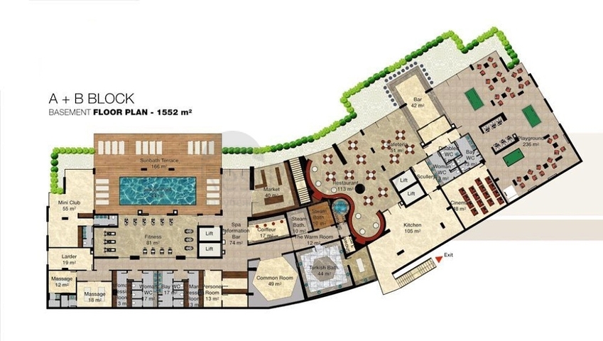 مجمع عصري بخيارات متعددة في ألانيا 