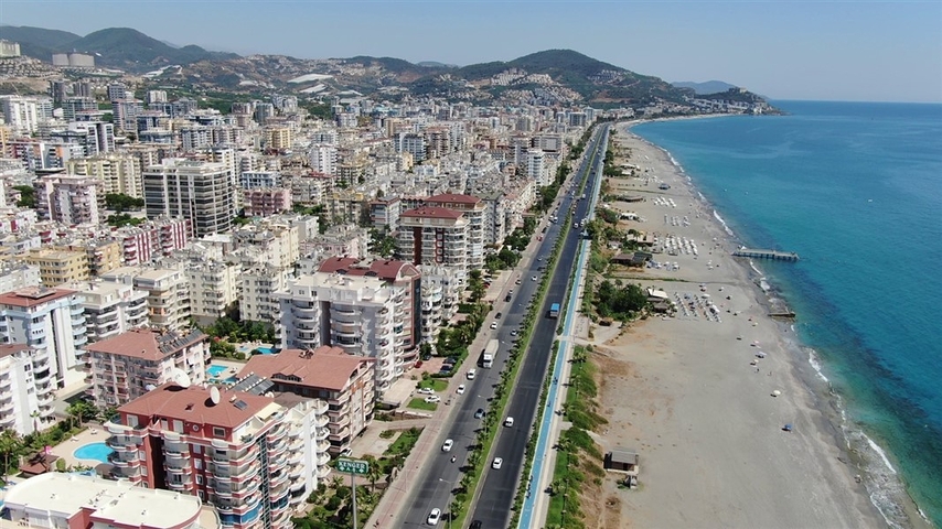 شقة اطلالة بحر في محمودلار - تصميم 2 غرفة وصالة -مفروشة -مباشرة على البحر - محمودلار / الانيا 