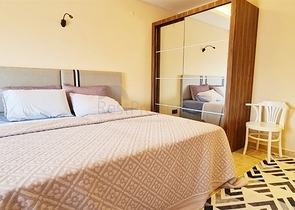 شقة اطلالة بحر في محمودلار - تصميم 2 غرفة وصالة -مفروشة -مباشرة على البحر - محمودلار / الانيا 