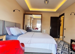 شقة اطلالة بحر في محمودلار - تصميم 2 غرفة وصالة -مفروشة -مباشرة على البحر - محمودلار / الانيا 