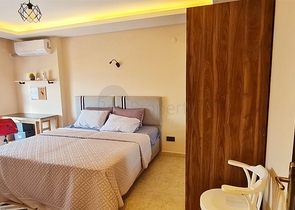 شقة اطلالة بحر في محمودلار - تصميم 2 غرفة وصالة -مفروشة -مباشرة على البحر - محمودلار / الانيا 