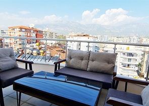 شقة اطلالة بحر في محمودلار - تصميم 2 غرفة وصالة -مفروشة -مباشرة على البحر - محمودلار / الانيا 