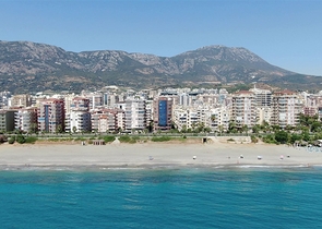 شقة اطلالة بحر في محمودلار - تصميم 2 غرفة وصالة -مفروشة -مباشرة على البحر - محمودلار / الانيا 