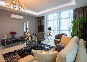 شقة فاخرة قريبة من البحر -تصميم 2 غرفة وصالة -في محمودلار / الانيا 