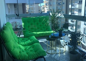 شقة فاخرة قريبة من البحر -تصميم 2 غرفة وصالة -في محمودلار / الانيا 