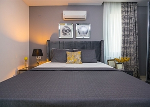 شقة فاخرة قريبة من البحر -تصميم 2 غرفة وصالة -في محمودلار / الانيا 