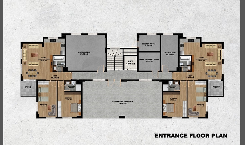 شقق بالاقساط في الانيا -مجمع قيد الانشاء في منطقة افسلار 