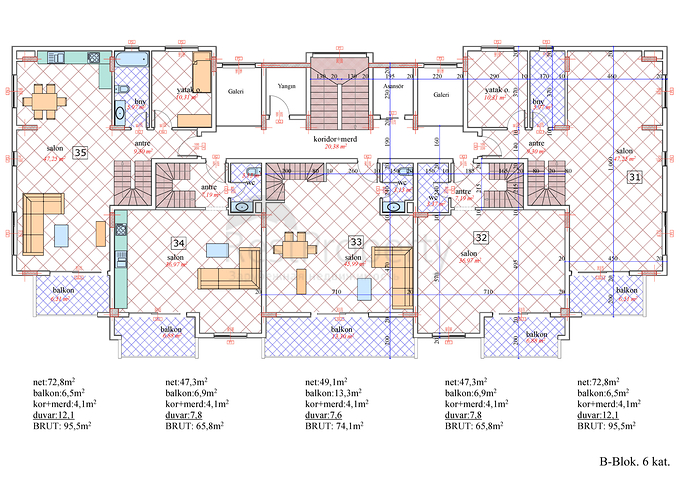 شقق بمساحات مختلفة في افسللار باطلالات رائعة 