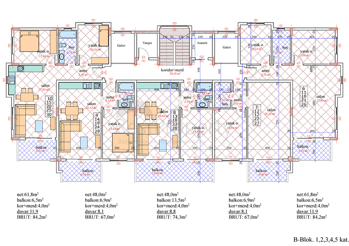 شقق بمساحات مختلفة في افسللار باطلالات رائعة 