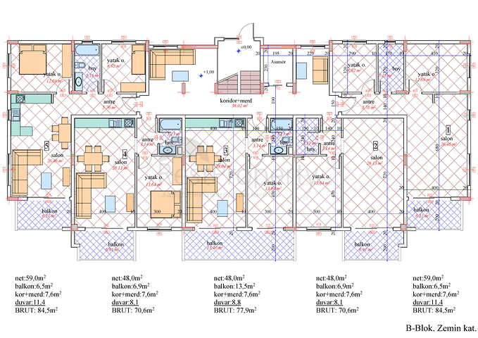 شقق بمساحات مختلفة في افسللار باطلالات رائعة 