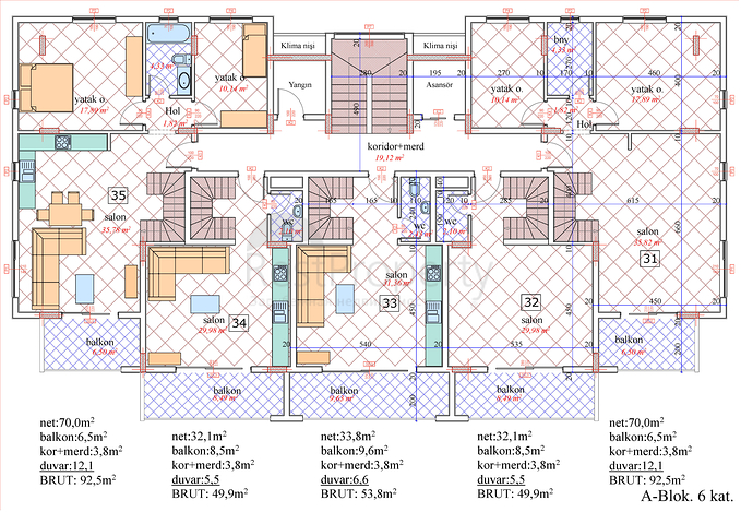 شقق بمساحات مختلفة في افسللار باطلالات رائعة 