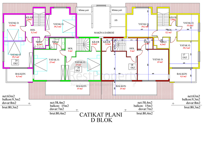 شقق بمساحات مختلفة في افسللار باطلالات رائعة 