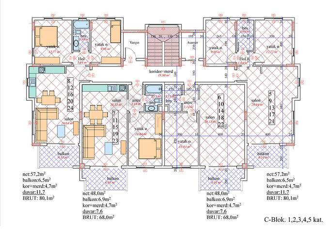 شقق بمساحات مختلفة في افسللار باطلالات رائعة 