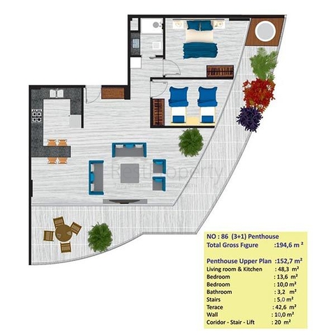 مجمع جديد فاخر في ماهموت لار / الانيا 