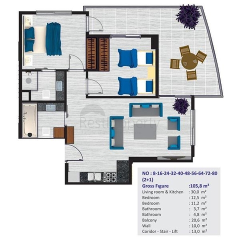 مجمع جديد فاخر في ماهموت لار / الانيا 