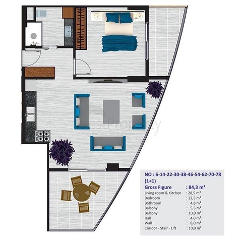 مجمع جديد فاخر في ماهموت لار / الانيا 