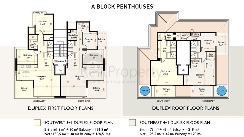 شقق فاخرة للبيع في مركز مدينة ألانيا 