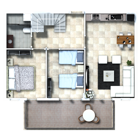 شقق فاخرة مجهزة بالكامل وبينت هاوس للبيع في أوبا / ألانيا 