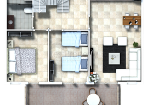 شقق فاخرة مجهزة بالكامل وبينت هاوس للبيع في أوبا / ألانيا 