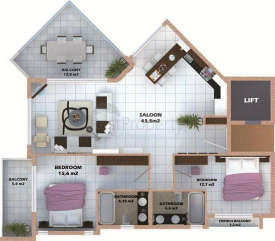 شقق للبيع في ألانيا / أنطاليا 