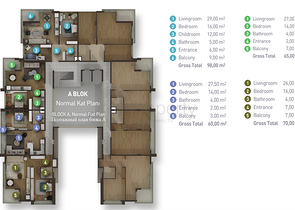 شقق جديدة للبيع في كونيالتي / انطاليا 