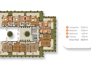 شقق جديدة للبيع في كونيالتي / انطاليا 