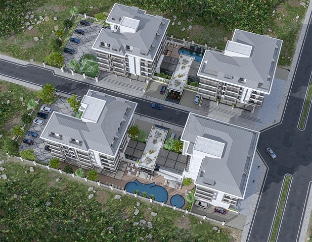 شقة 1+1 في مجمع حديث من المالك