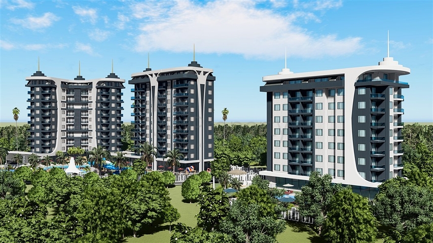 مشروع مع البنية التحتية الفندقية في منطقة منتجع أفسالار