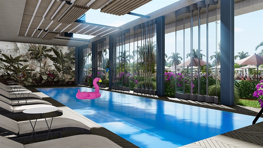 مشروع مع البنية التحتية الفندقية في منطقة منتجع أفسالار