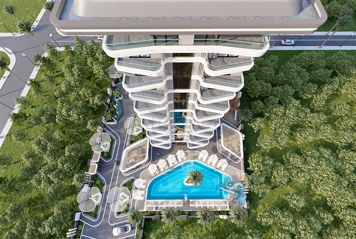 بنتهاوس مذهلة 2 + 1 للبيع في منطقة محمودلار 