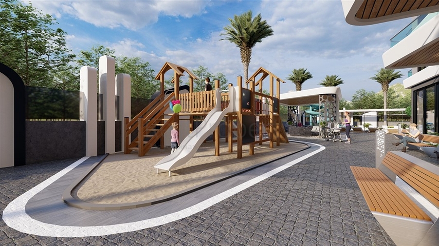 بنتهاوس مذهلة 2 + 1 للبيع في منطقة محمودلار 