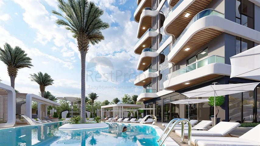 بنتهاوس مذهلة 2 + 1 للبيع في منطقة محمودلار 