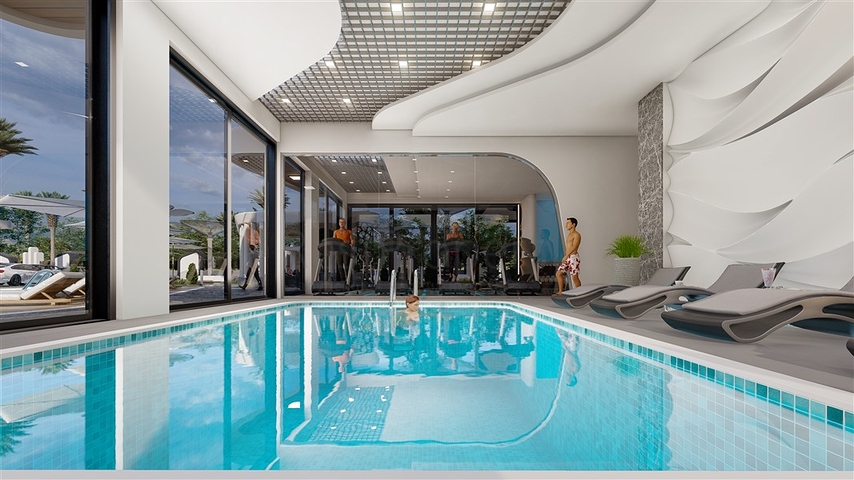 بنتهاوس مذهلة 2 + 1 للبيع في منطقة محمودلار 