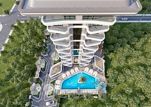 بنتهاوس مذهلة 2 + 1 للبيع في منطقة محمودلار 