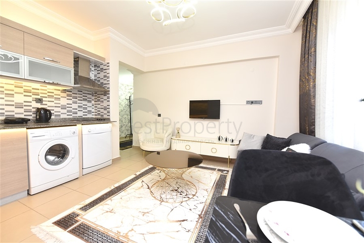 شقة 2+1 في مجمع مريح ذو مناظر طبيعية في أوبا