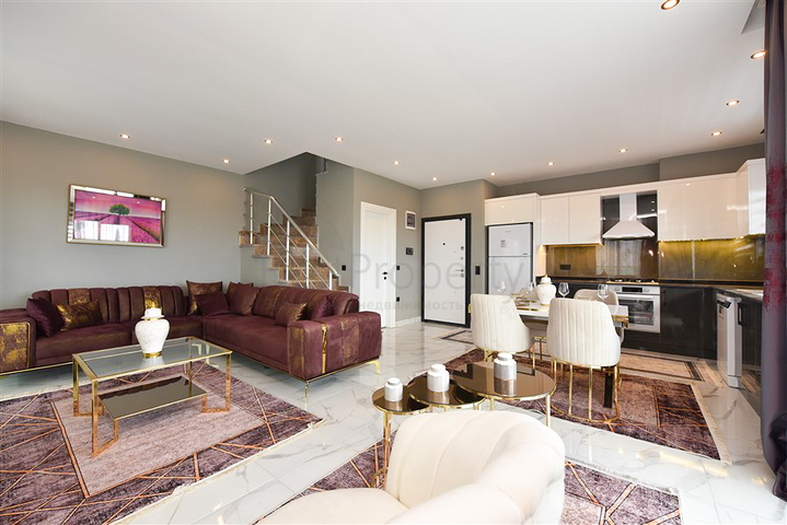 شقة دوبلكس 2 + 1 في مجمع سكني جديد في منطقة أوبا