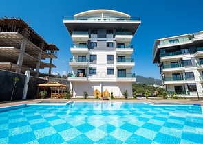 شقة 1+1 في منطقة أوبا المرموقة