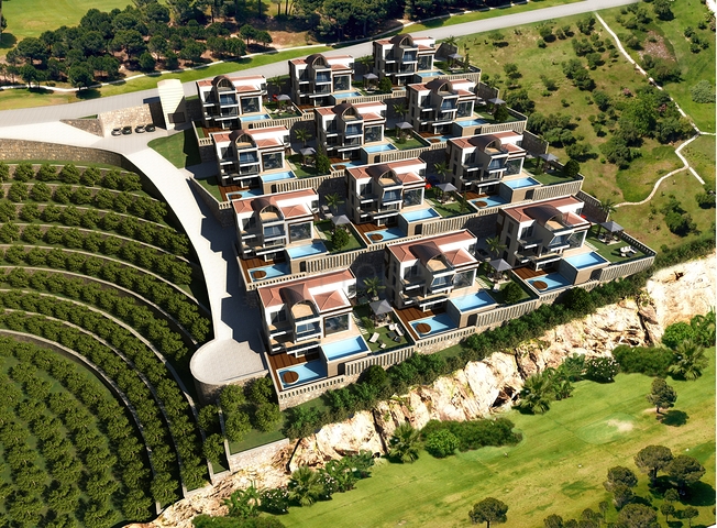 فيلا فاخرة 4 + 1 مع إطلالة بانورامية على البحر والقلعة 