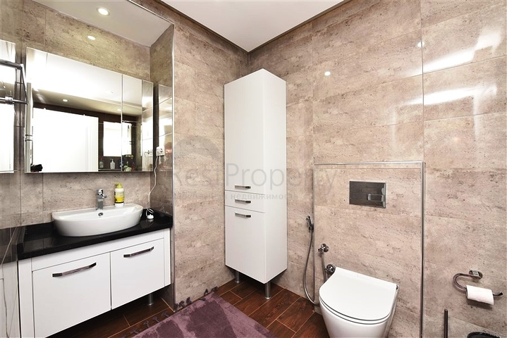 بنتهاوس 4 + 1 مع إطلالة مفتوحة على البحر وقلعة ألانيا