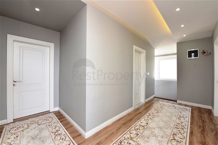 بنتهاوس 4 + 1 مع إطلالة مفتوحة على البحر وقلعة ألانيا