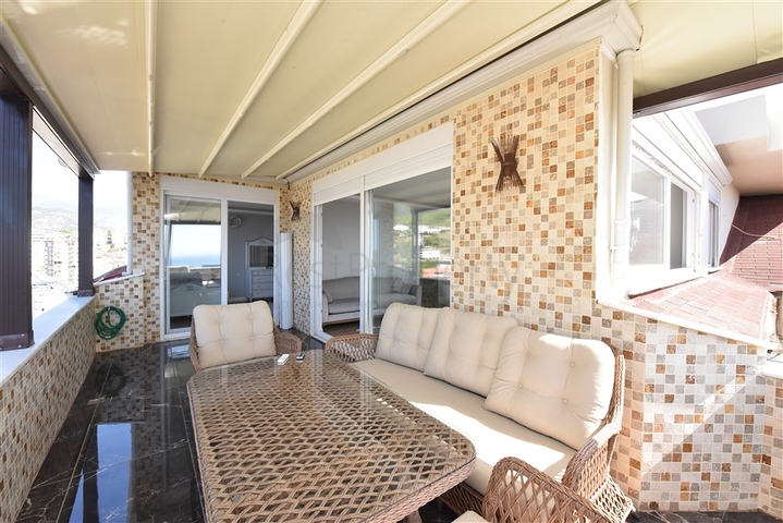 بنتهاوس 4 + 1 مع إطلالة مفتوحة على البحر وقلعة ألانيا