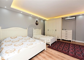 بنتهاوس 4 + 1 مع إطلالة مفتوحة على البحر وقلعة ألانيا