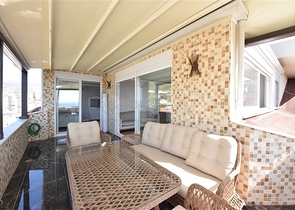 بنتهاوس 4 + 1 مع إطلالة مفتوحة على البحر وقلعة ألانيا