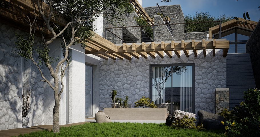 فيلات منفصلة ذات هندسة معمارية فريدة في منطقة غيوميوشليوك