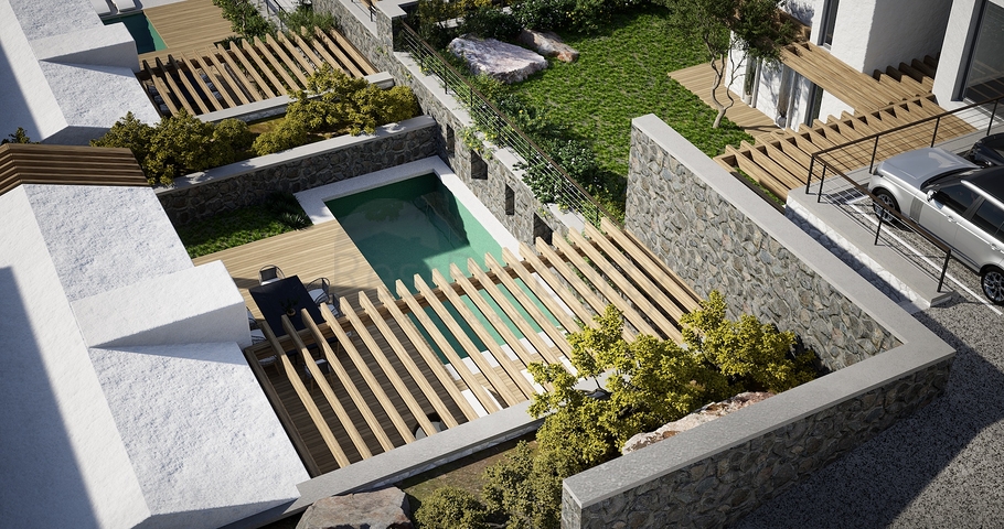 فيلات منفصلة ذات هندسة معمارية فريدة في منطقة غيوميوشليوك