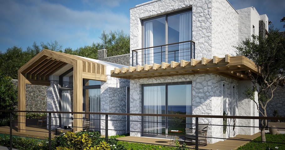 فيلات منفصلة ذات هندسة معمارية فريدة في منطقة غيوميوشليوك