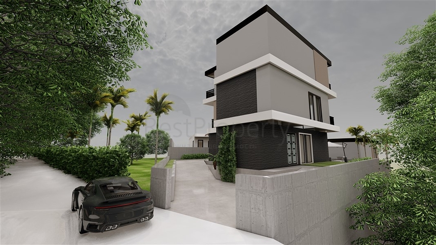 فيلات في منطقة سيكجيلي مع مناظر بانورامية خلابة