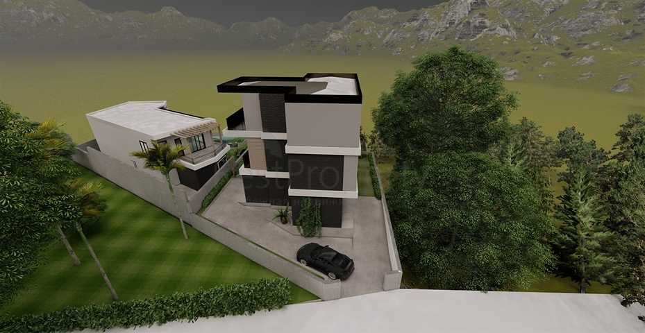 فيلات في منطقة سيكجيلي مع مناظر بانورامية خلابة